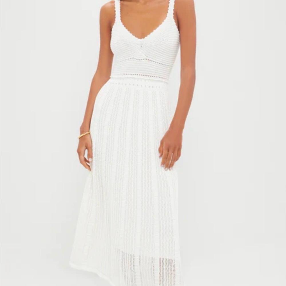 Tuckernuck Ivory Knit Midi Dress